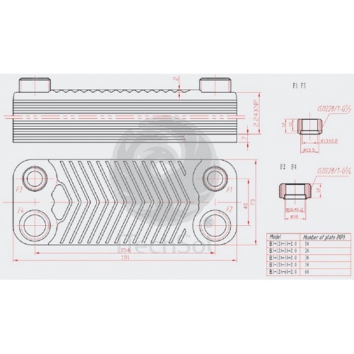 Schimbător de Căldură cu Plăci Brazate 130kW - imagine 6